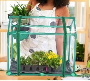 Mini Greenhouse with Potting Mat for Indoor Plant, Portable Greenhouse